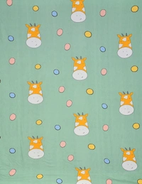 MORADO Premium Glace Cotton Single Bedsheet With 1 King Size Pillow Cover (60x90 Inches) - 60x90 Inches, Green