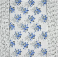 MORADO Premium Glace Cotton Single Bedsheet with 1 King Size Pillow Cover (60x90 Inches) - 60x90 Inches, Blue