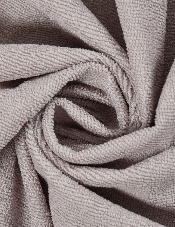 MORADO Water Resistant Terry Cotton Queen/King Size Elastic Fitted Mattress Protector (75x78x12 Inches - Fits Up To 12 Inches Mattress), Grey - 75x78x12 Inches, Grey