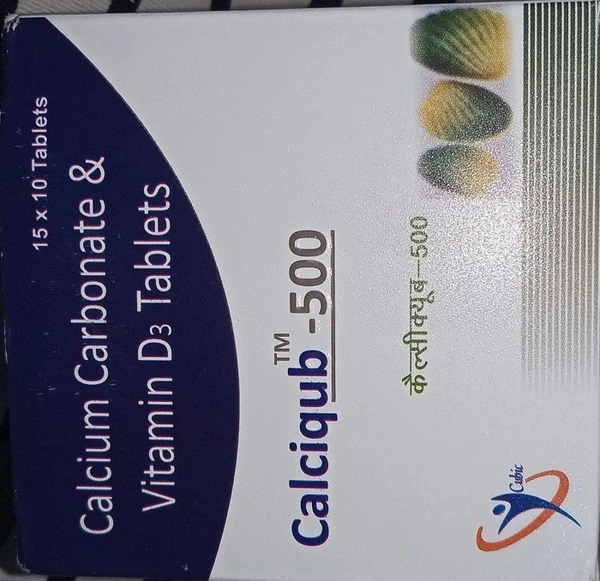 CUBIC LIFESCIENCES PVT.LTD. Calciqub 500Mgtab (15 Tab)