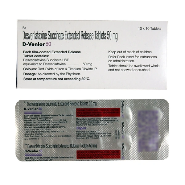 CIPLA LTD. D Venlor 50Mgtab (10 Tab)