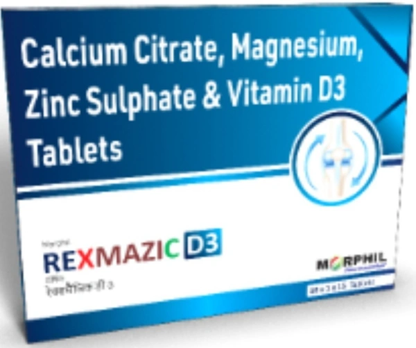 MORPHIL PHARMACEUTICAL Rexmazic D3 Tab (15 Tab)