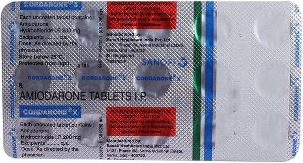 SANOFI INDIA LIMITED Cordarone X 200Mgtab (10 Tab)