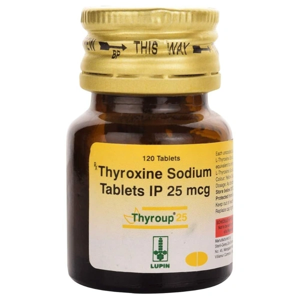 LUPIN Thyroup 25Mgtab (120 Tab)