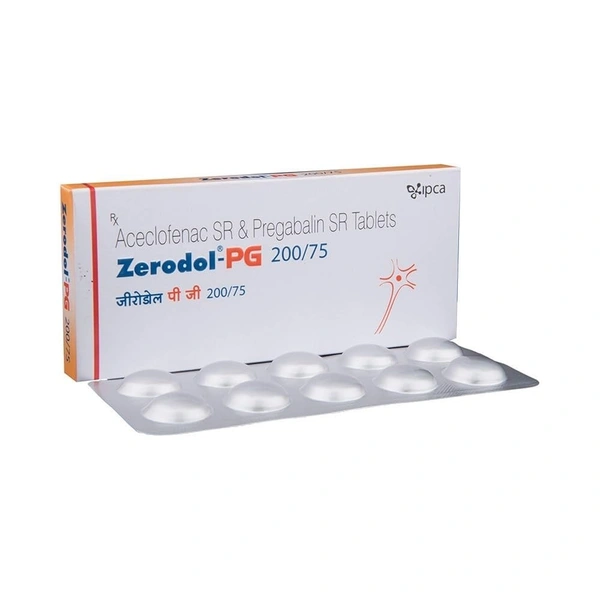IPCA LABORATORIES Zerodol Pg 200/75Mgtab (10 Tab)