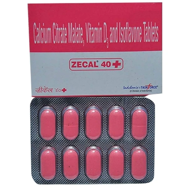 INDCHEMIE Zecal 40+Mg Tab (10 Tab)