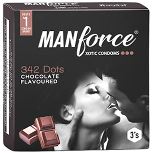 MANKIND PHARMA Manforce Condoms Chocolate (3 Pcs)