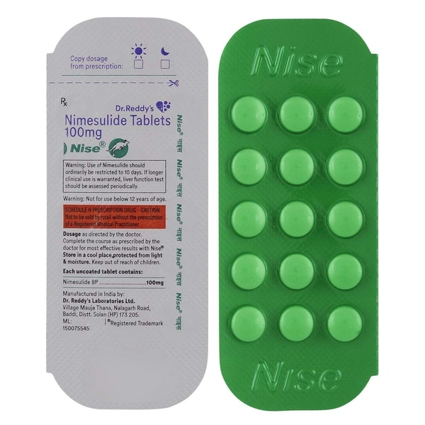 DR.REDDY'S LAB LTD. Nise 100Mgtab (15 Tab)