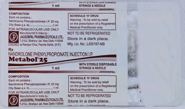 JAGSONPAL PHARMACEUTICALS Metabol Inj 25 Mg