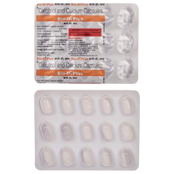 MACLEODS PHARMACEUTICALS Bio D3 Plus Cap (15 Cap)