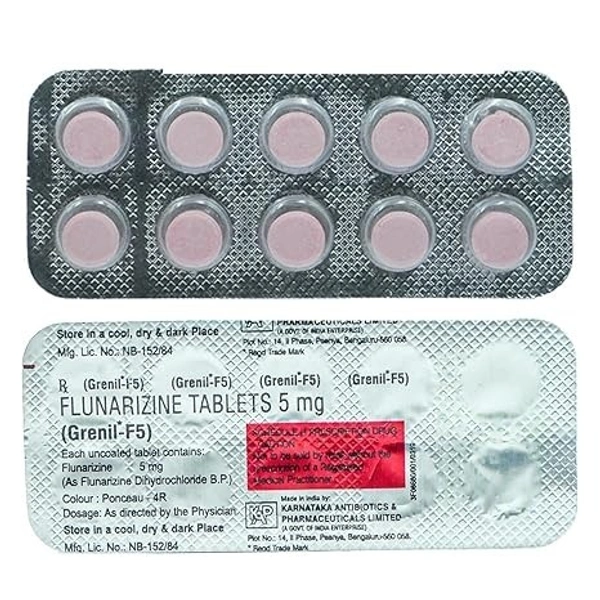 KARNATAK ANTIBIOTICS P.LTD. Grenil F 5Mgtab (10 Tab)