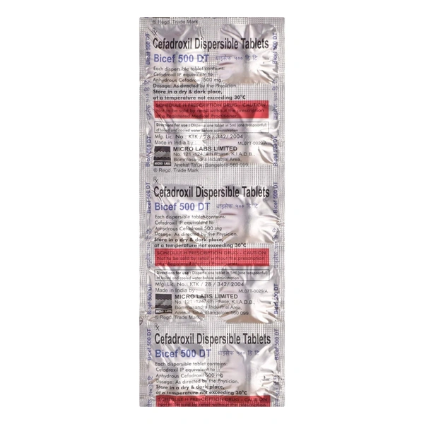 MICRO LABS Bicef 500Mgtab (10 Tab)