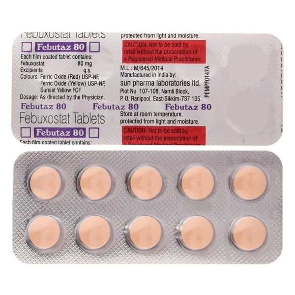 SUN PHARMA Febutaz 80Mgtab (10 Tab)