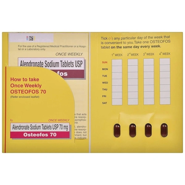 CIPLA LTD. Osteofos 70Mgtab (4 Tab)