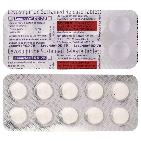 SUN PHARMA Lesuride Od 75Mgtab (10 Tab)