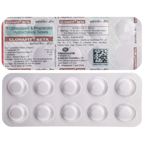 MANKIND PHARMA Clonafit Beta Tab (10 Tab)