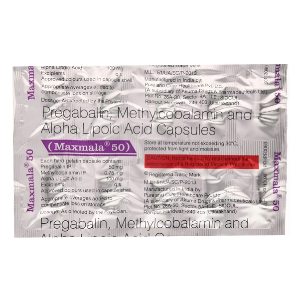 SUN PHARMA Maxmala 50Mg Cap (10 Cap)