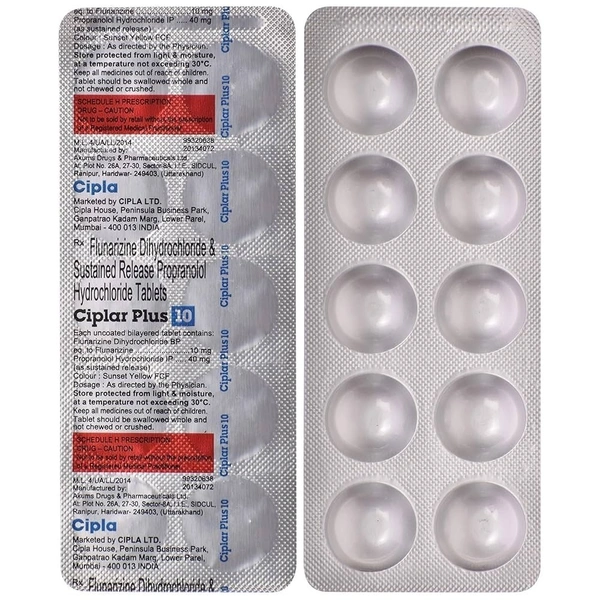 CIPLA LTD. Ciplar Plus 10Mgtab (10 Tab)