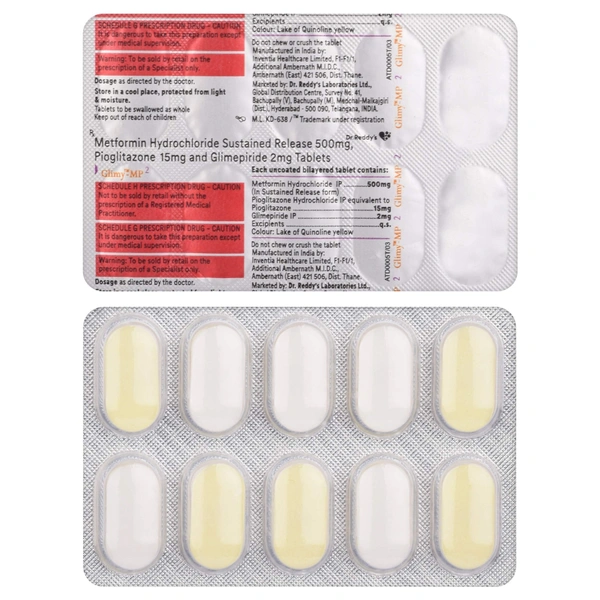 DR.REDDY'S LAB LTD. Glimy Mp2 Tab (10 Tab)