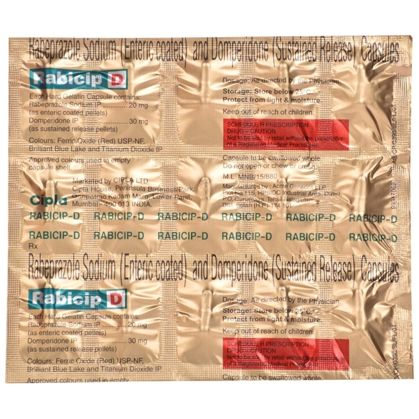 CIPLA LTD. Rabicip D Cap (15 Cap)