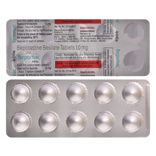 MACLEODS PHARMACEUTICALS Bepomac Tab