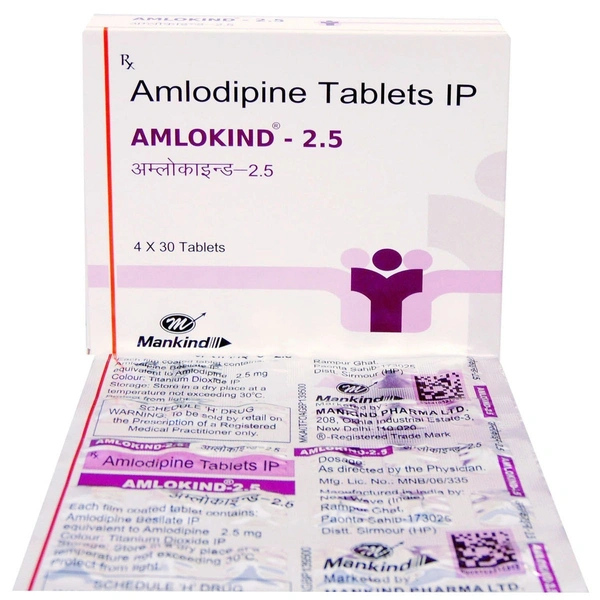 MANKIND PHARMA Amlokind 2.5Mgtab (30 Tab)