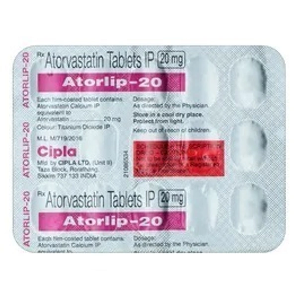 CIPLA LTD. Atorlip 20Mgtab (15 Tab)