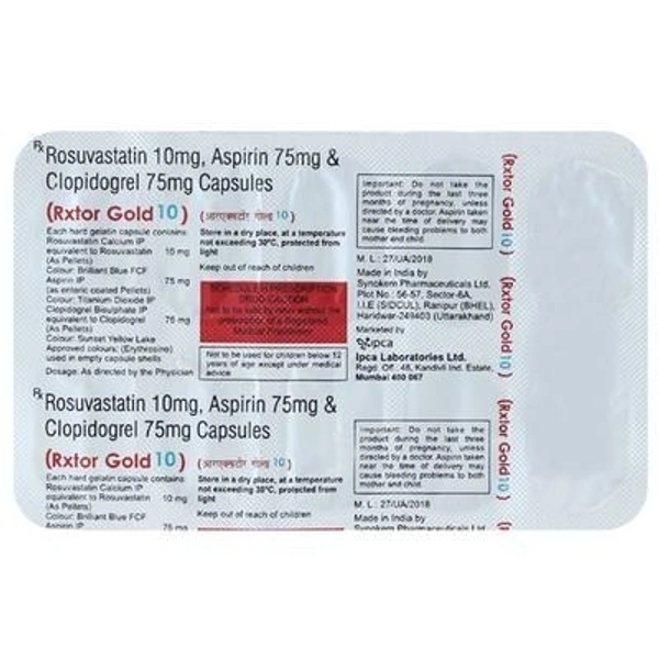 IPCA LABORATORIES Rxtor Gold 10Mgcap (10 Cap)