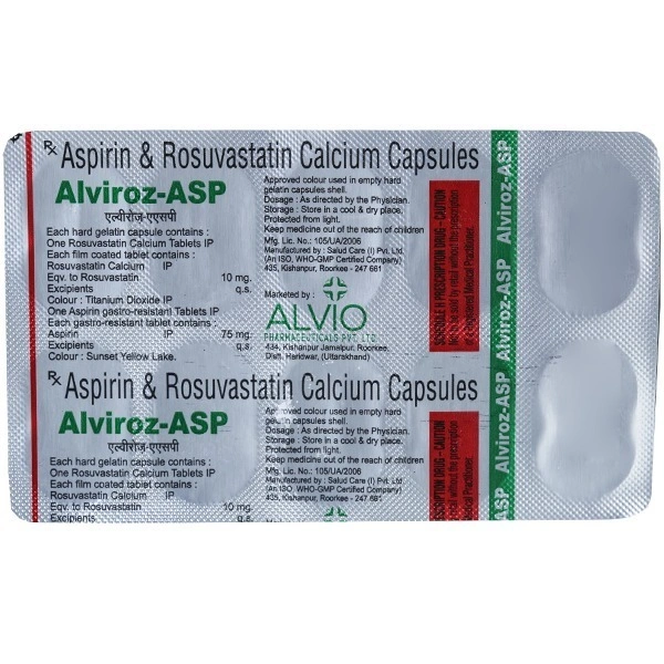 Alvio Pharmaceuticals Alviroz Asp Cap (10 Cap)