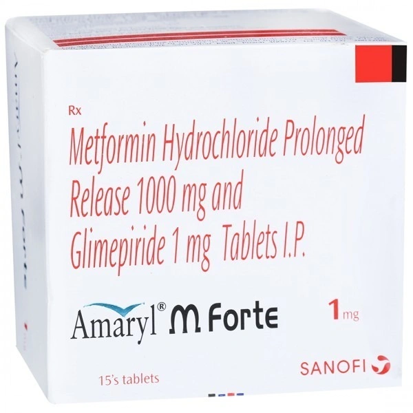 SANOFI INDIA LIMITED Amaryl M1 Forte Tab (15 Tab)