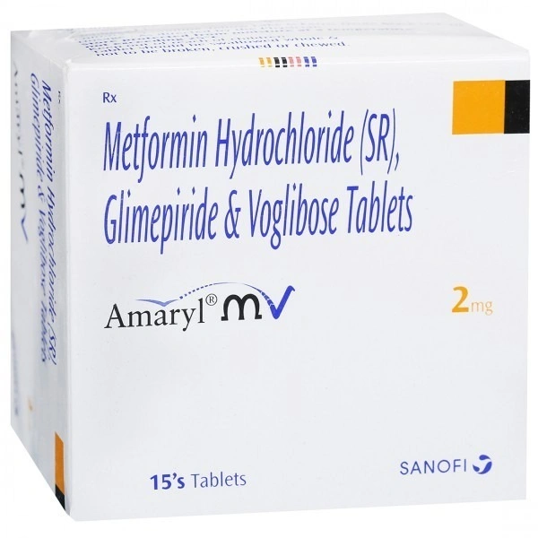 SANOFI INDIA LIMITED Amaryl Mv2 Tab (15 Tab)