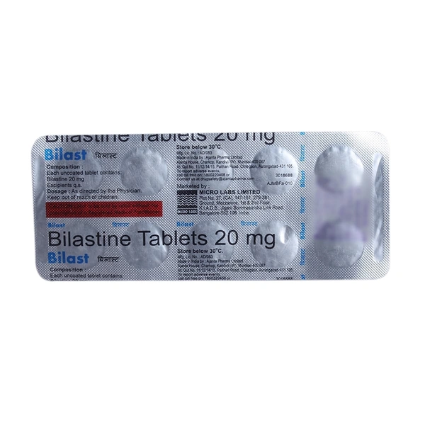 MICRO LABS Bilast 20Mgtab (10 Tab)