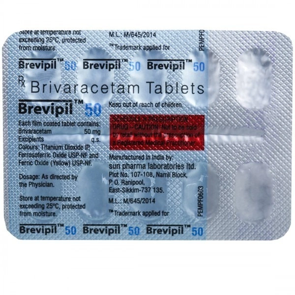 SUN PHARMA Brevipil 50Mgtab (10 Tab)