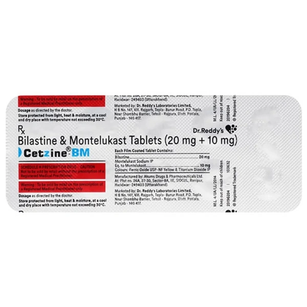 DR.REDDY'S LAB LTD. Cetzine Bm Tab (10 Tab)