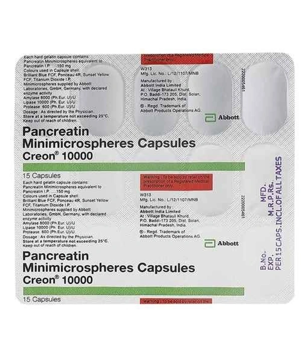 CREON 10000MG CAP (15 CAP)
