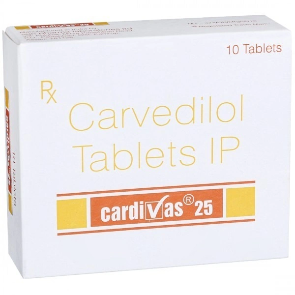 SUN PHARMA Cardivas 25Mgtab (10 Tab)