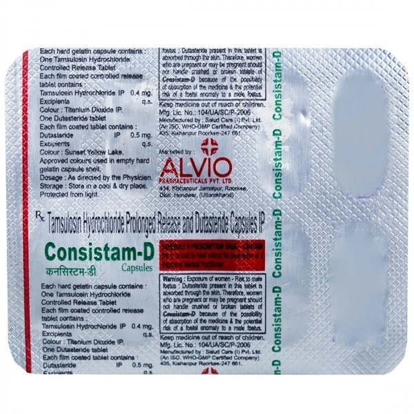 Alvio Pharmaceuticals Consistam D Tab (10 Cap)