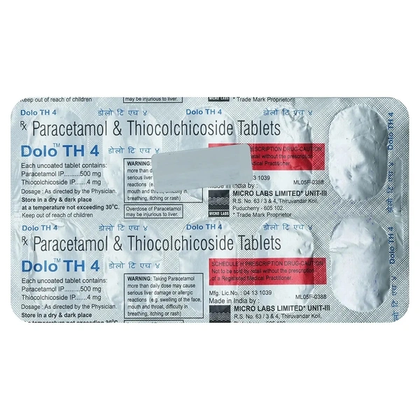 MICRO LABS Dolo Th 4Mgtab (10 Tab)