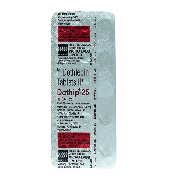 MICRO LABS Dothip 25Mg Tab (15 Tab)