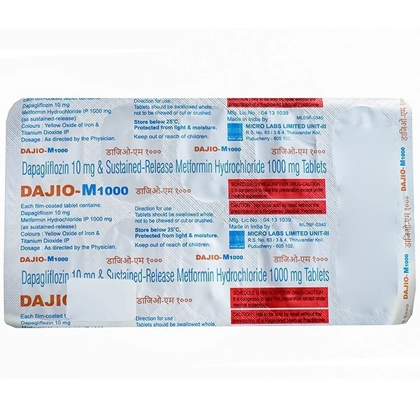MICRO LABS Dajio M 1000Mgtab (10 Tab)