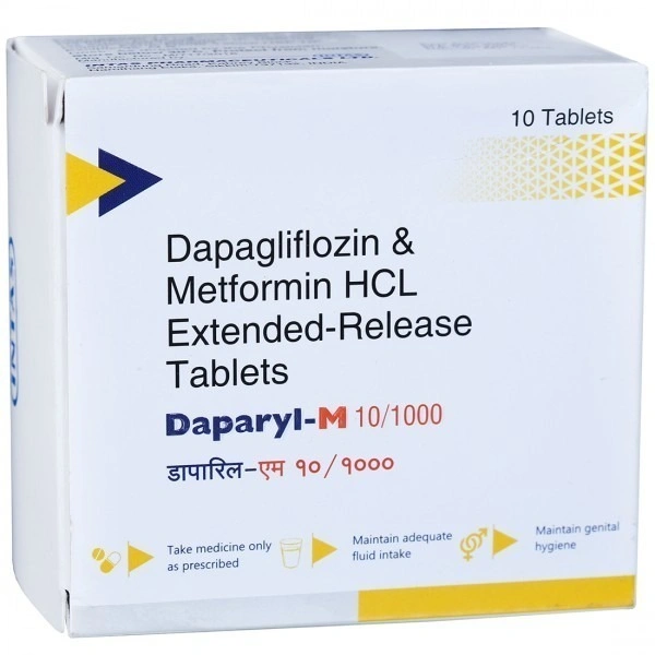 INTAS PHARMACEUTICALS LTD. Daparyl M 10/1000Mgtab (10 Tab)