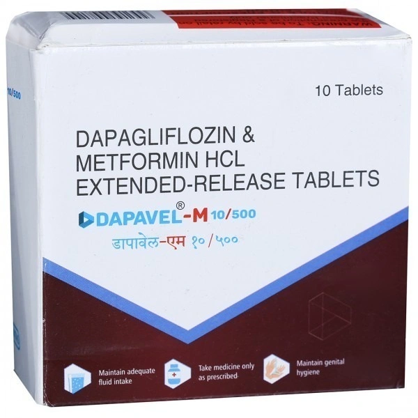 INTAS PHARMACEUTICALS LTD. Dapavel M 10/500Mg Tab (10 Tab)