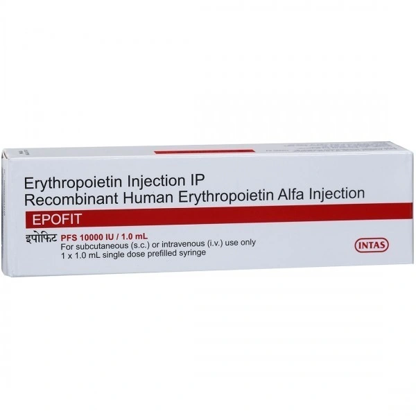 INTAS PHARMACEUTICALS LTD. Epofit Pfs 10000 Iu Injection ( 1.0 Ml )