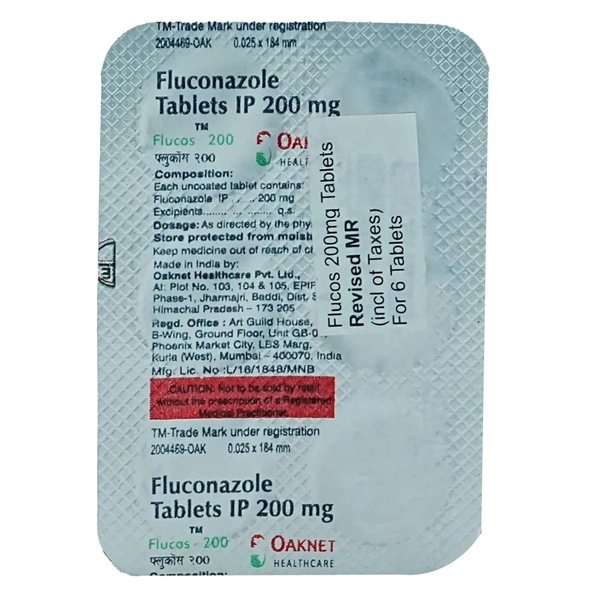 OAKNET HEALTHCARE Flucos 200Mgtab (6 Tab)