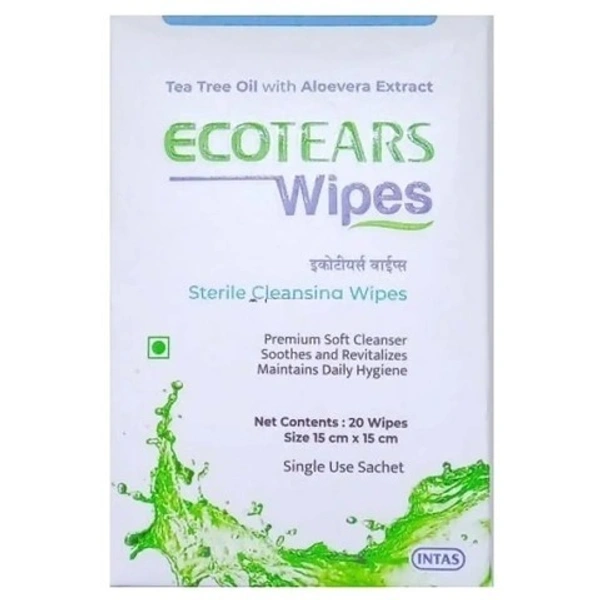 INTAS PHARMACEUTICALS LTD. Ecotear Wipes Sachet (10 Pcs)