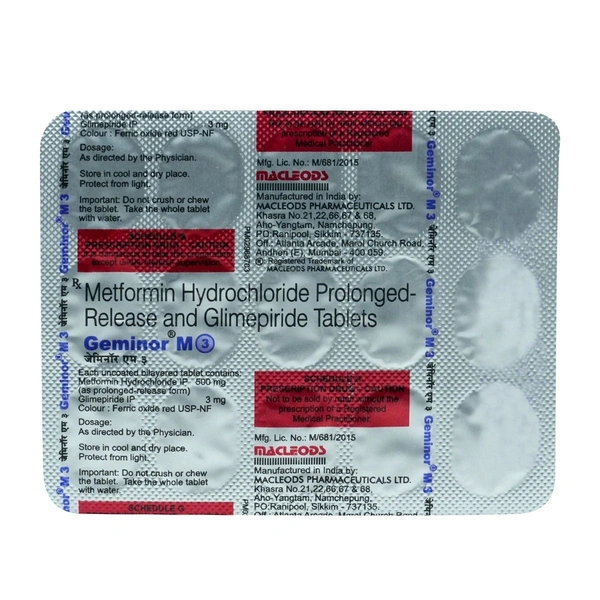 MACLEODS PHARMACEUTICALS Geminor M3 Tab