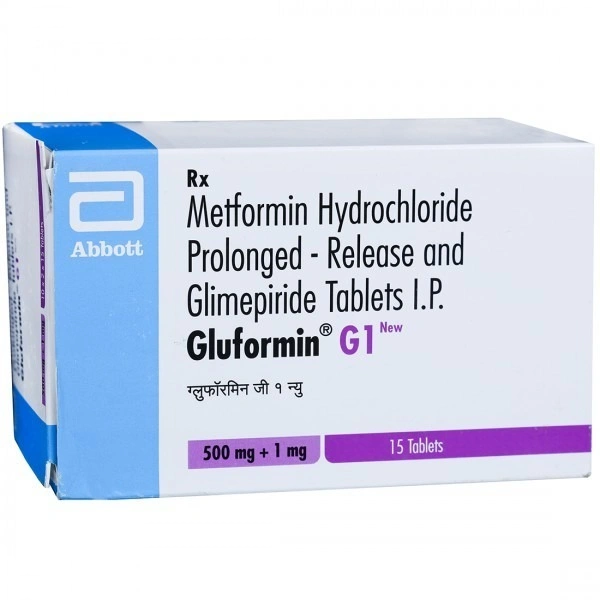 GLUFORMIN G-1 TAB (15 TAB)