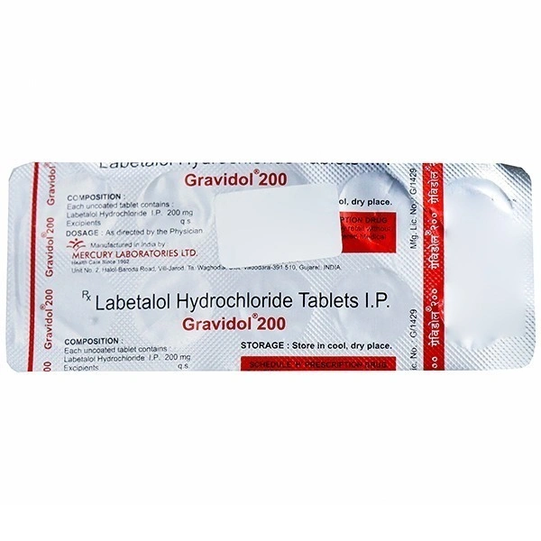 MERCURY LABORATORIES P.LTD. Gravidol 200Mgtab (10 Tab)