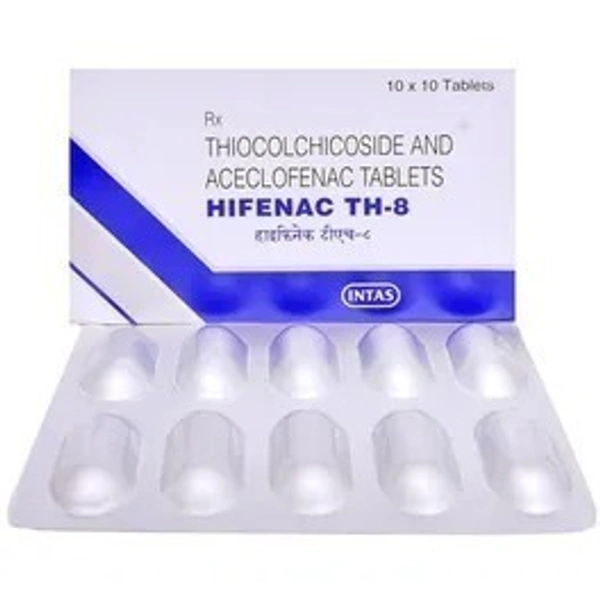 INTAS PHARMACEUTICALS LTD. Hifenac Th 8Mgtab (10 Tab)