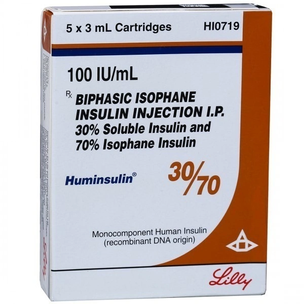 ELI LILLY Huminsulin 30/70 Cartridge (3 Ml)